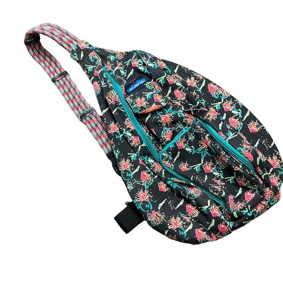 Kavu Handbags - KAVU Original Rope Bag Sling Pack with Adjustable Rope Shoulder Strap Sparklers